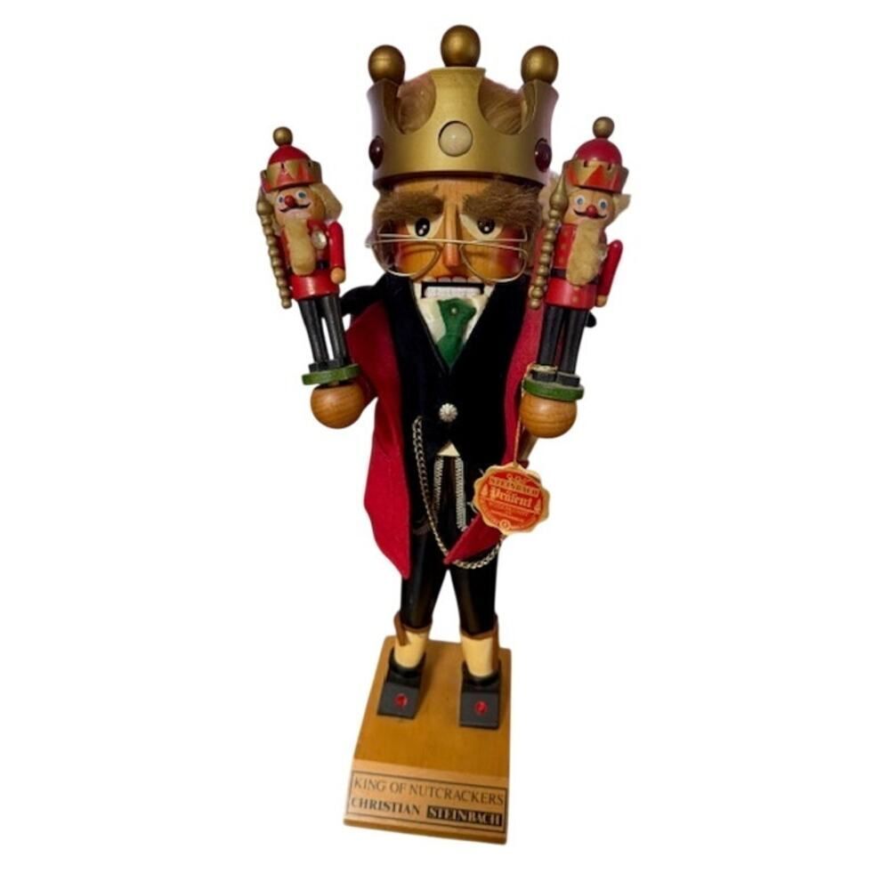 Steinbach Nutcracker "King of Nutcrackers" w/ tag Christian Steinbach 18"
